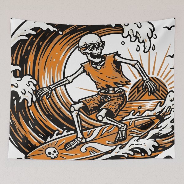Item preview, Skeleton Summer - Unearthly Rides Surfing  designed and sold by Brexmore3.