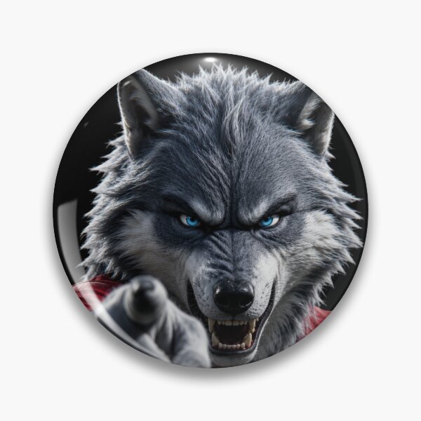 Item preview, Angry Wolf Football Player Pointing at You | Funny 3D Cartoon  designed and sold by M.Store.