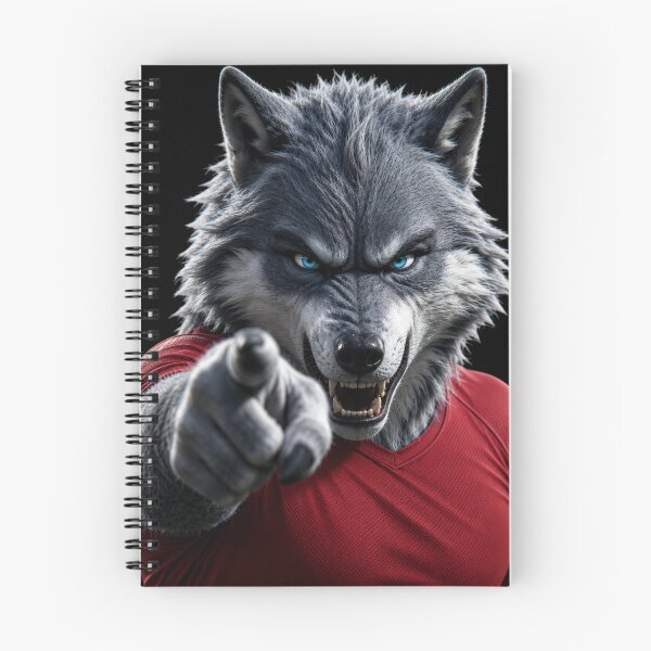 Item preview, Angry Wolf Football Player Pointing at You | Funny 3D Cartoon  designed and sold by M.Store.