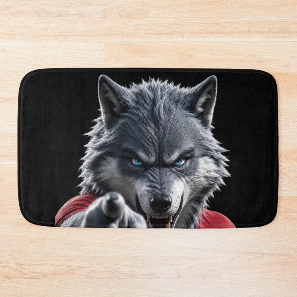 Item preview, Angry Wolf Football Player Pointing at You | Funny 3D Cartoon  designed and sold by M.Store.
