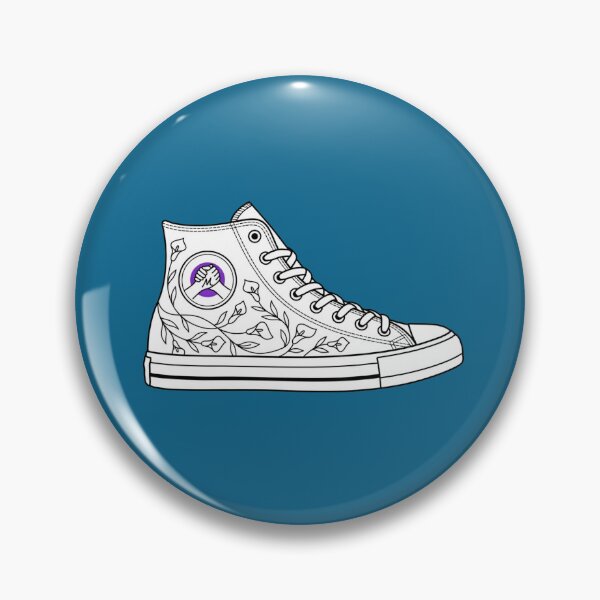Item preview, Minimalist Sneaker with Flowers designed and sold by NoraStudioArt.