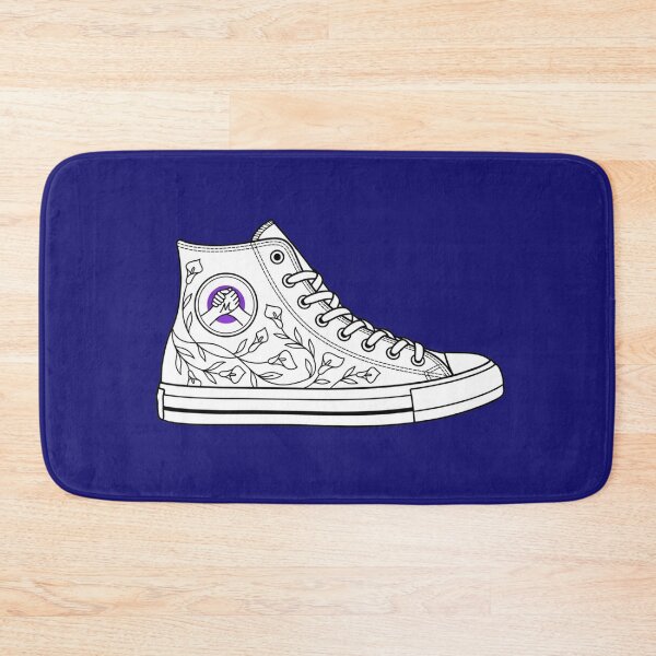 Item preview, Minimalist Sneaker with Flowers designed and sold by NoraStudioArt.