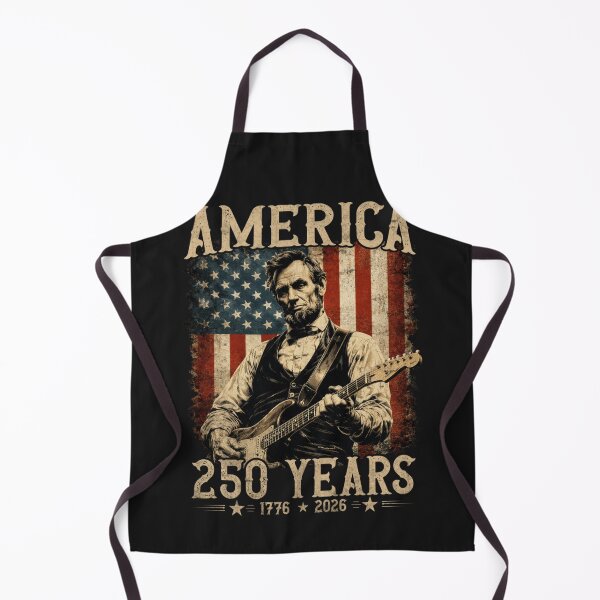 Item preview, Abraham Lincoln Playing Guitar Rock And Roll American Flag Vintage Funny designed and sold by WillieLawhon.