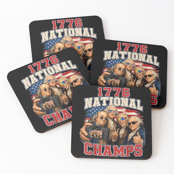 Item preview, Funny One Seven Seven Six National Champs Founding Fathers Selfie Graphic designed and sold by WilliaMaler.