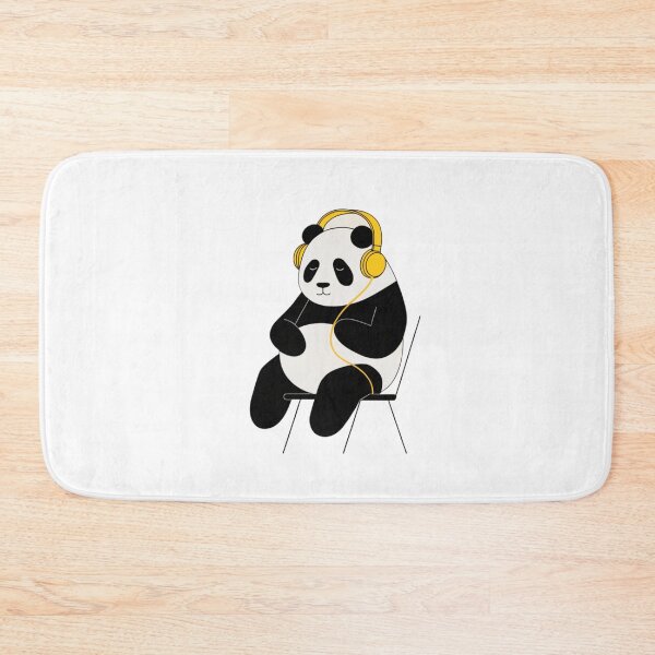 Item preview, Panda minimalista escuchando musica designed and sold by PandArtStudio.