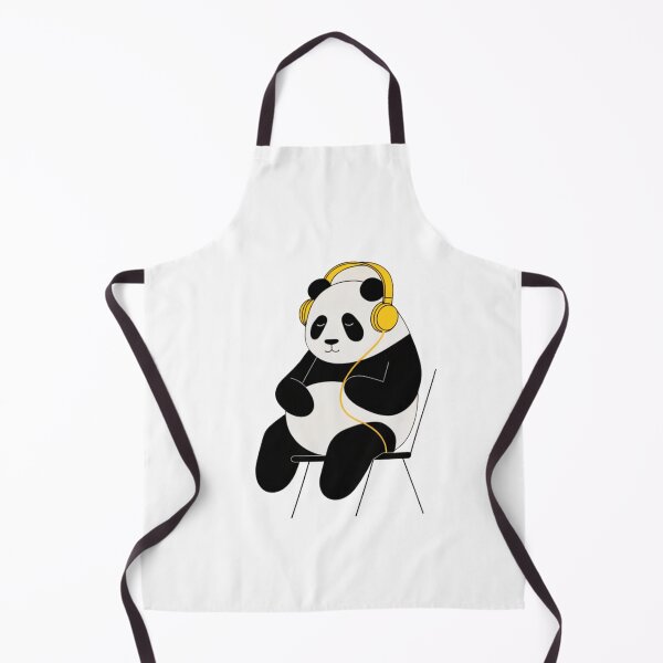 Item preview, Panda minimalista escuchando musica designed and sold by PandArtStudio.