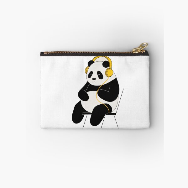Item preview, Panda minimalista escuchando musica designed and sold by PandArtStudio.