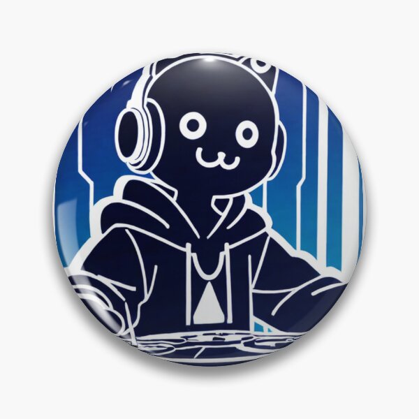 Item preview, Cat - Blue DJ Turntables TINQAT Neon designed and sold by DoodyPets.