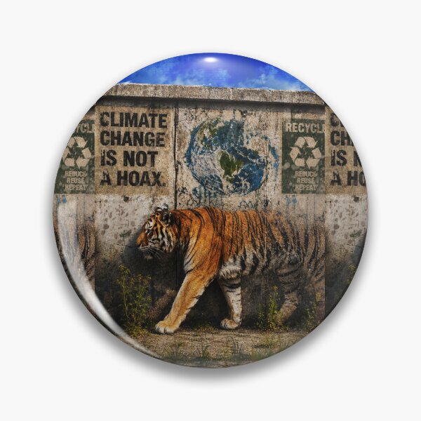 Item preview, Disappearing Tiger on a City Wall - Street Art designed and sold by thelivingrp.