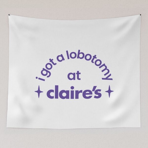 Item preview, Mall Kiosk Lobotomy Purple Weird Humor Quote Design designed and sold by TheCozyCarrier.