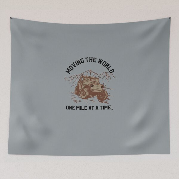 Item preview, Moving the world, one mile at a time V2 designed and sold by CHIEF-HAT STORE.
