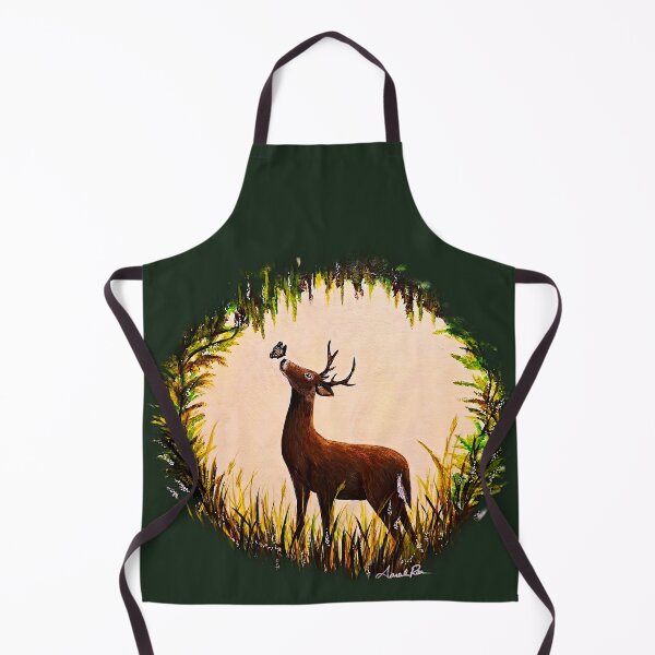 Item preview, Deer in a Floral Wreath designed and sold by ArtistsAtticWI.