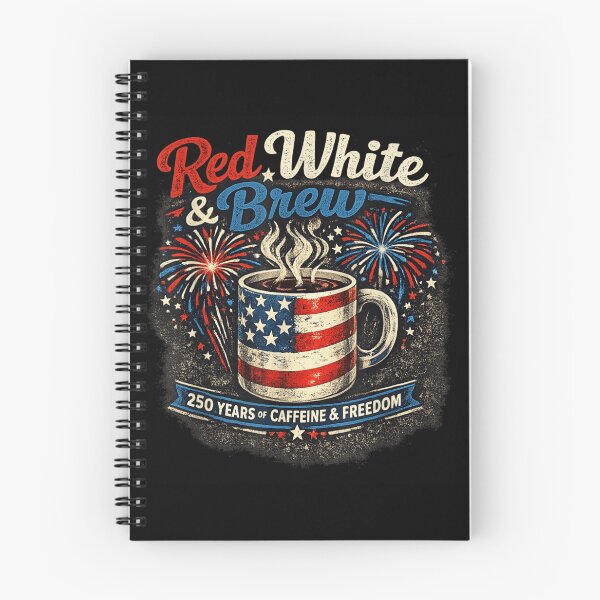 Item preview, Vintage Red White And Brew Two Hundred Fifty Years Of Caffeine Freedom designed and sold by YubitaLeLe.