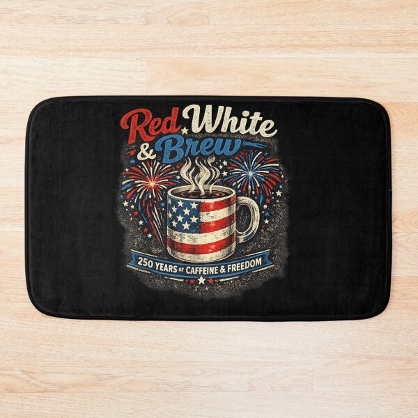 Item preview, Vintage Red White And Brew Two Hundred Fifty Years Of Caffeine Freedom designed and sold by YubitaLeLe.