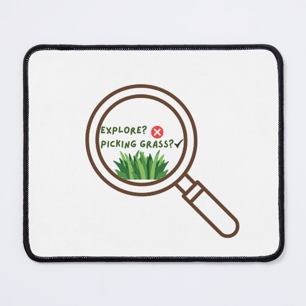 Item preview, Exploring? No. Picking Grass? Yes designed and sold by suuzuuhaa.