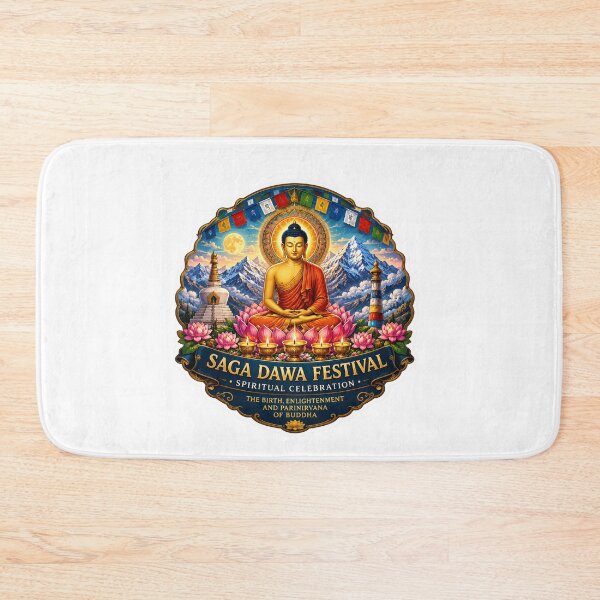 Item preview, saga dawa spiritual festival design sticker ! Saga Dawa Sacred Sticker | The Full Moon of Merit & Compassion ! Buddha's Triple Blessing – Saga Dawa Limited Drop designed and sold by Ulikedigital14.