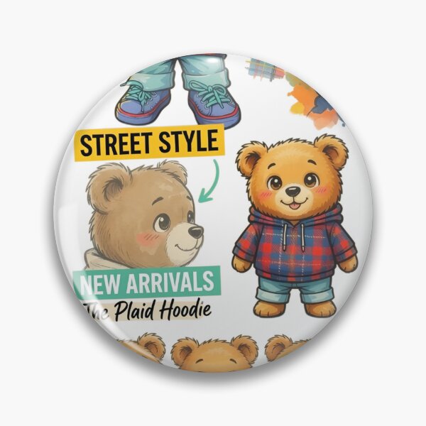 Item preview, Cute Editorial Style Teddy Bear Art designed and sold by bewitchedcuties.