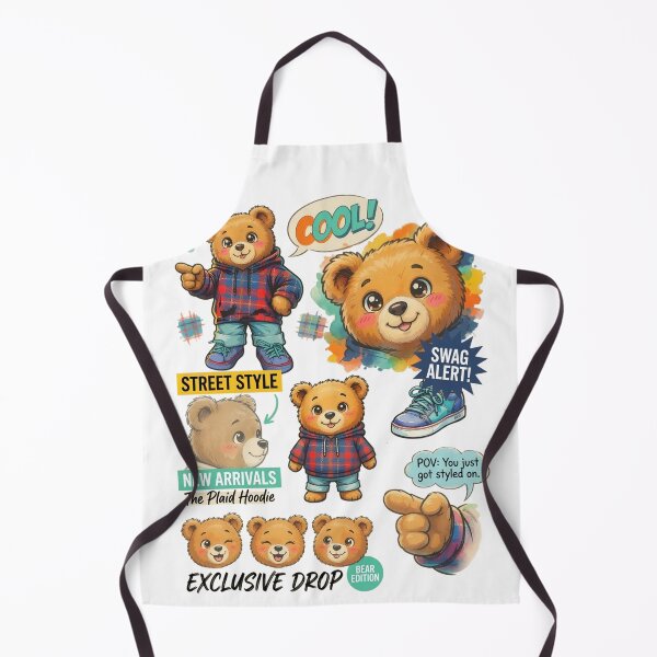 Item preview, Cute Editorial Style Teddy Bear Art designed and sold by bewitchedcuties.