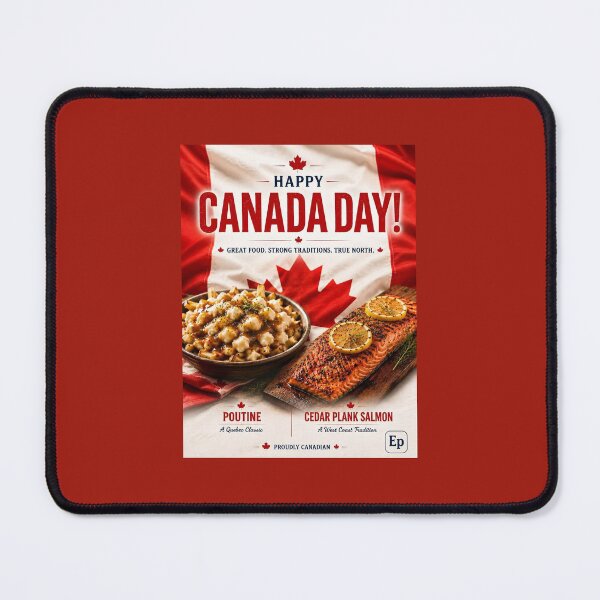 Item preview, Canada Day Poutine And Salmon Poster designed and sold by Easternpantry.
