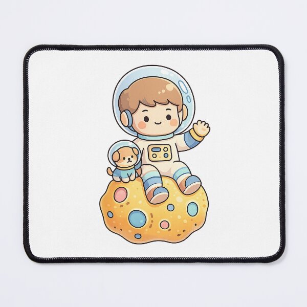 Item preview, Astronaut Kid and Dog Space Shirt designed and sold by SoftSproutstu.