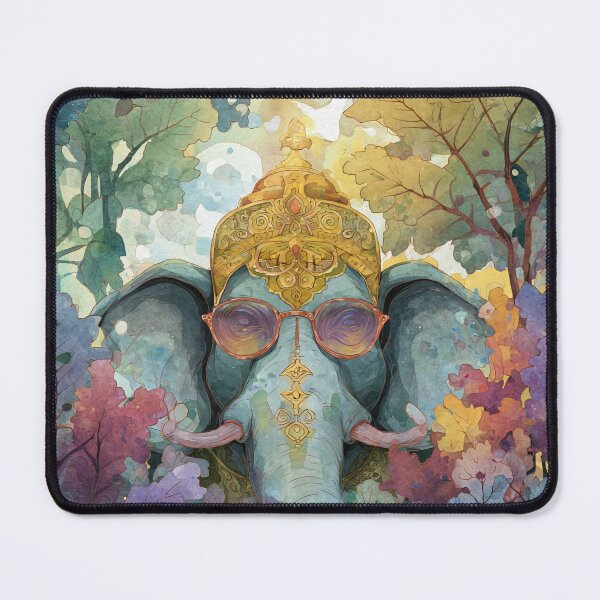 Item preview, Ganesha In Forest Watercolor Pastel Mystical Pop Art designed and sold by PANNARUK THAILAND.