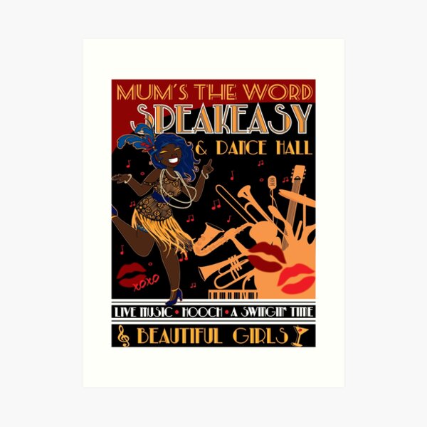 Deco Dance Hall 2 Art Print