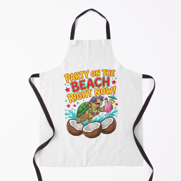 Item preview, Party On The Beach Right Now Turtle Summer Vacation designed and sold by inkflair2.