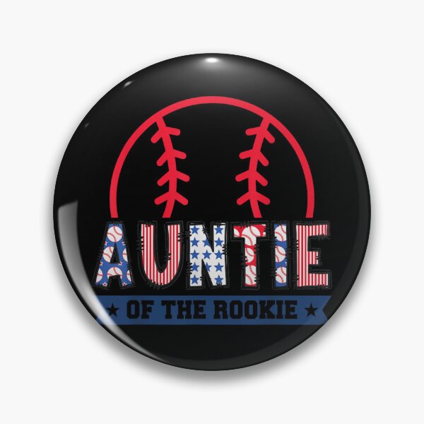 Item preview, Patriotic American Flag Font Auntie Of The Rookie Baseball Aunt Gift designed and sold by LittleNhutton.