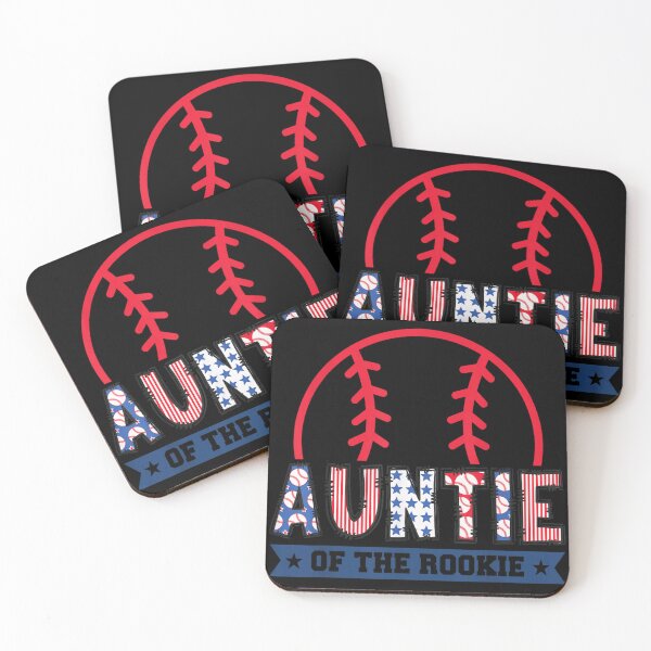 Item preview, Patriotic American Flag Font Auntie Of The Rookie Baseball Aunt Gift designed and sold by LittleNhutton.