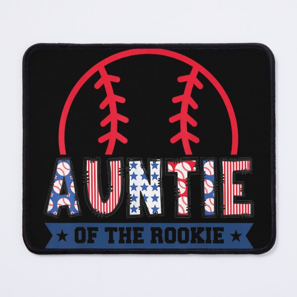 Item preview, Patriotic American Flag Font Auntie Of The Rookie Baseball Aunt Gift designed and sold by LittleNhutton.