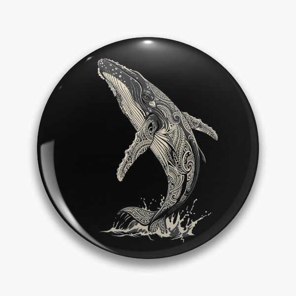 Item preview, Majestic Humpback Whale Tribal Tattoo designed and sold by HexOne.