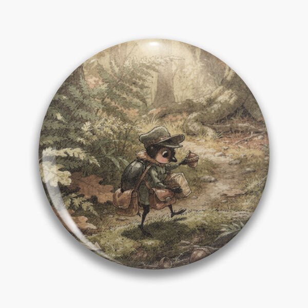 Item preview, Beetle Postman & Acorn Parcel — Forest Folk designed and sold by PictorialWhimsy.
