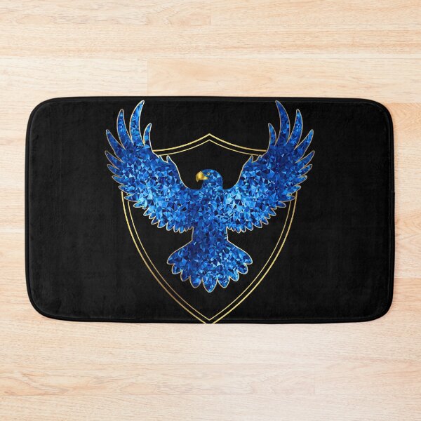 Item preview, Geometric Sapphire Eagle Coat of Arms designed and sold by QuirkyCloud Designs.