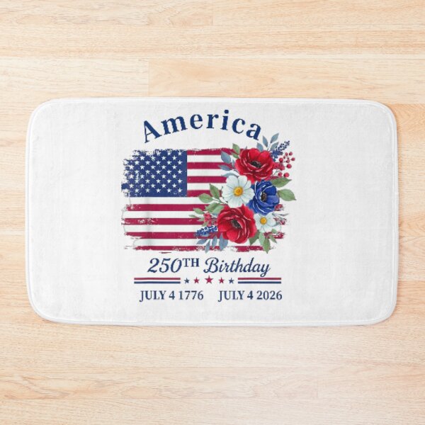 Item preview, Vintage America 250th Birthday July 4 Semi Quincentennial Floral US Flag T Shirt designed and sold by HarinDonreka.
