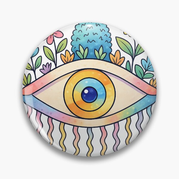 Artikelvorschau, Psychedelisches Hemd mit Augenblumen entworfen und verkauft von SoftSproutstu.