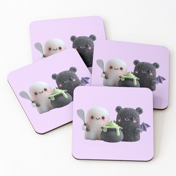 Item preview, Cute Halloween Ghosts with Magic Cauldron designed and sold by colorful-white.
