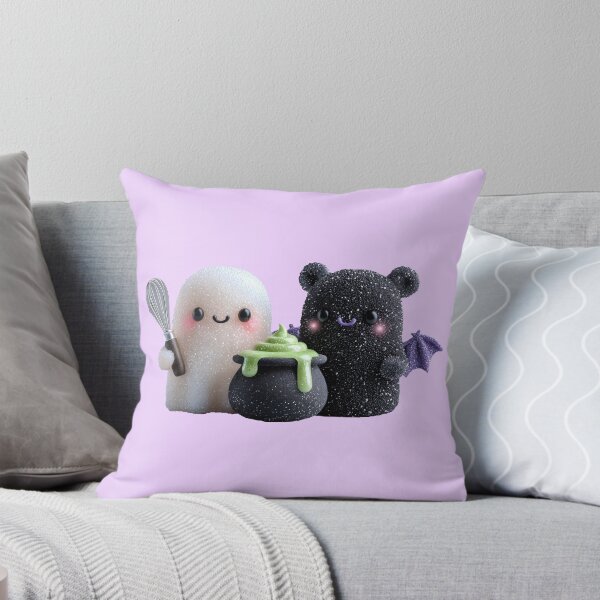 Item preview, Cute Halloween Ghosts with Magic Cauldron designed and sold by colorful-white.