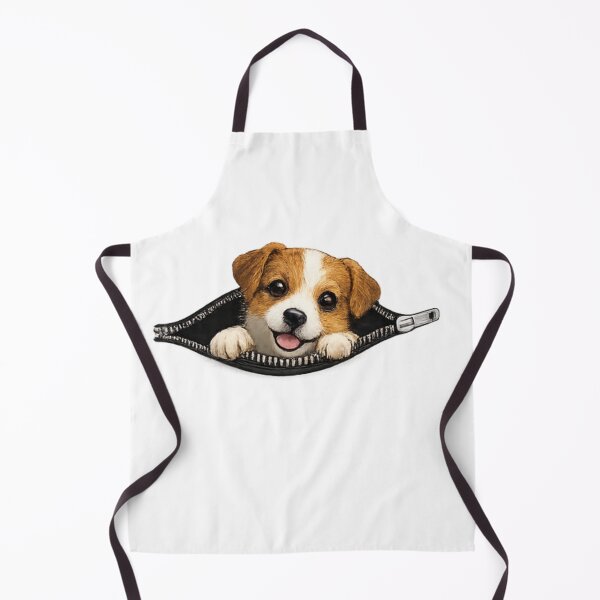 Item preview, Jack Russell Terrier Peeking Out Zipper Funny Cute Dog Graphic designed and sold by PoojaArtLab.