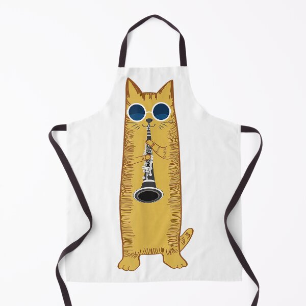 Item preview, Cool Cat Playing The Clarinet Design Hippy Hipster Kitty T-Shirt designed and sold by Ascendly.