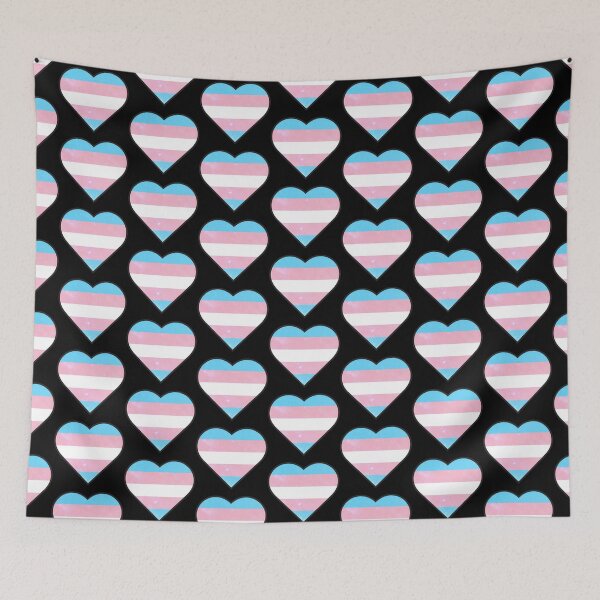 Item preview, Transgender Pride Starry Heart designed and sold by Dragon Meets Cat.