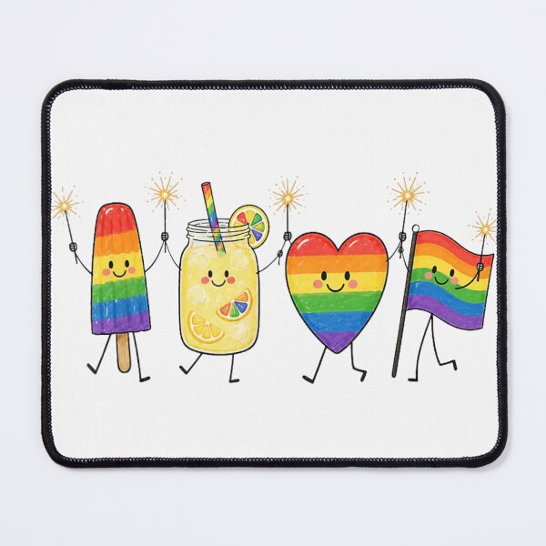 Item preview, Cute Kawaii Pride Month Love Rainbow Popsicle Lemonade Mason Jar Sparkler designed and sold by HarinDonreka.