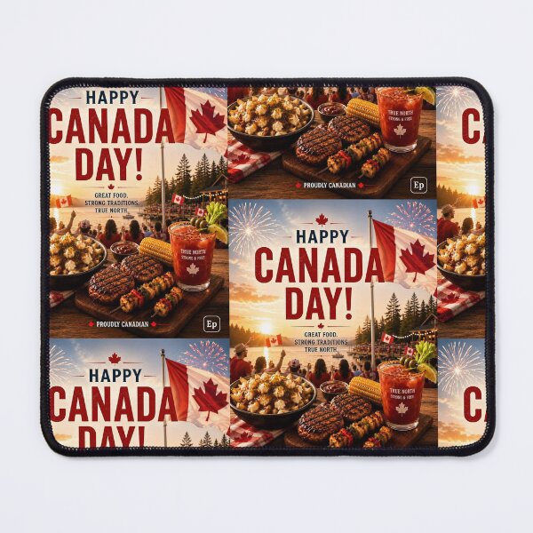 Item preview, Happy Canada Day Backyard BBQ Poster designed and sold by Easternpantry.