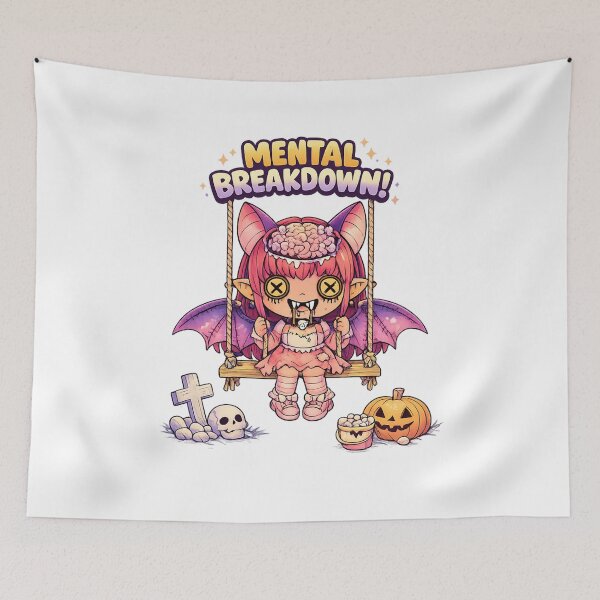 Item preview, Mental Breakdown Creepy Cute Shirt designed and sold by SoftSproutstu.