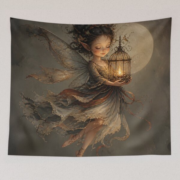 Item preview, Lantern Fairy with Honey Flame designed and sold by sigmaartstudio.