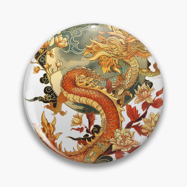 Item preview, Crimson Lunar Floral Dragon Art Noveau T-Shirt designed and sold by ‘Nothing Scares Me’ Store.