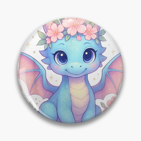 Item preview, Cute Dragon with Cherry Blossoms Flower for Kids Girls Boys T-Shirt designed and sold by DArtfulStudio.
