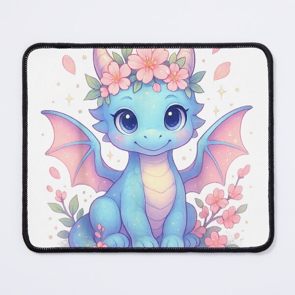 Item preview, Cute Dragon with Cherry Blossoms Flower for Kids Girls Boys T-Shirt designed and sold by DArtfulStudio.