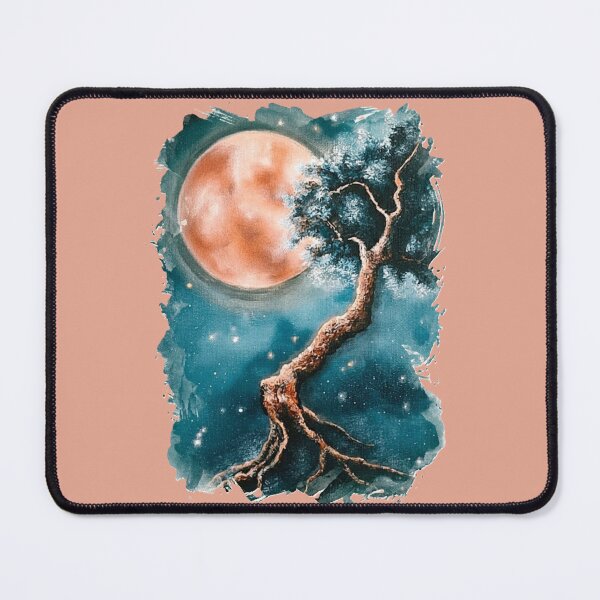 Item preview, Solitary Tree in Moonlight designed and sold by ArtistsAtticWI.