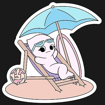Artwork thumbnail, Summerween Ghost by Ron's Designs
