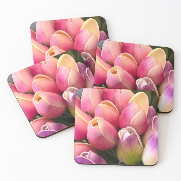 Item preview, Pink Lilac-Hues Tulip Buds Floral Close-Up Photo  designed and sold by DEC02.
